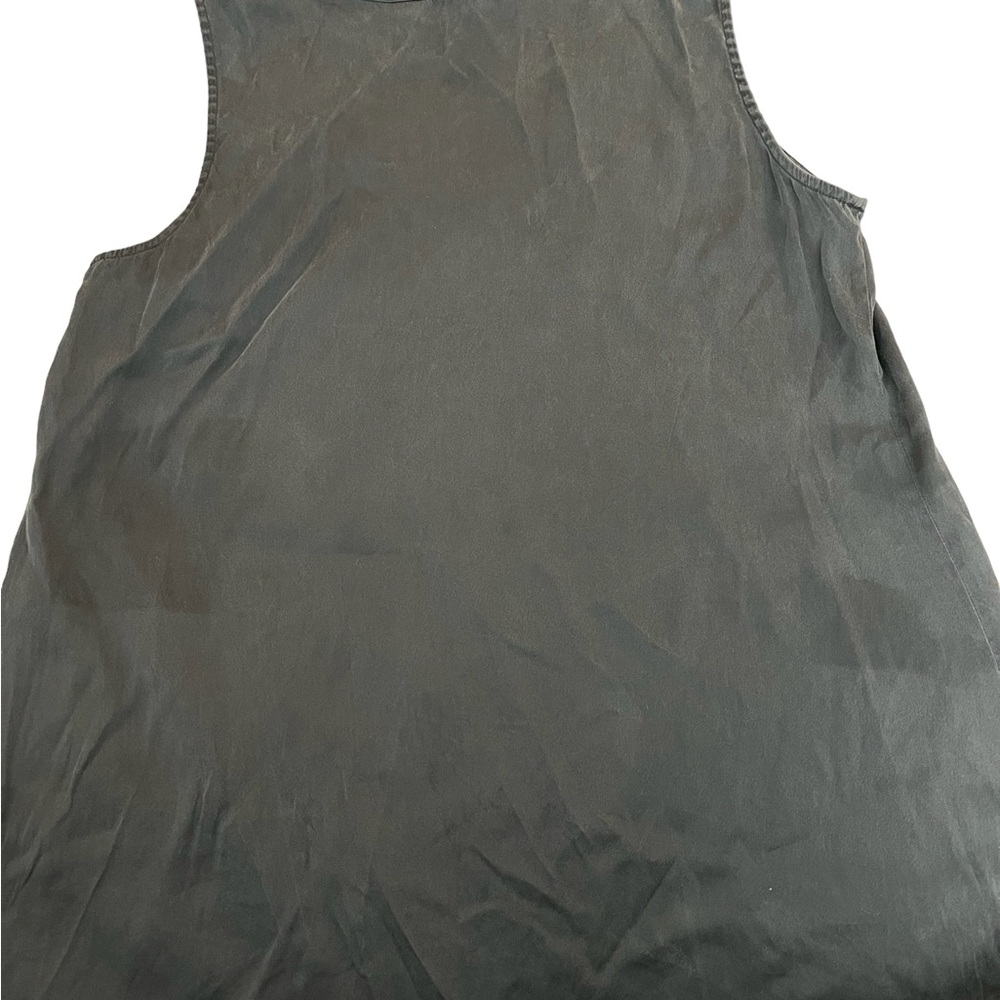 Eileen Fisher Silk Dark gray/black tank blouse Size M